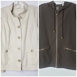 Chico's Leightweight Jacket. Set of Two.